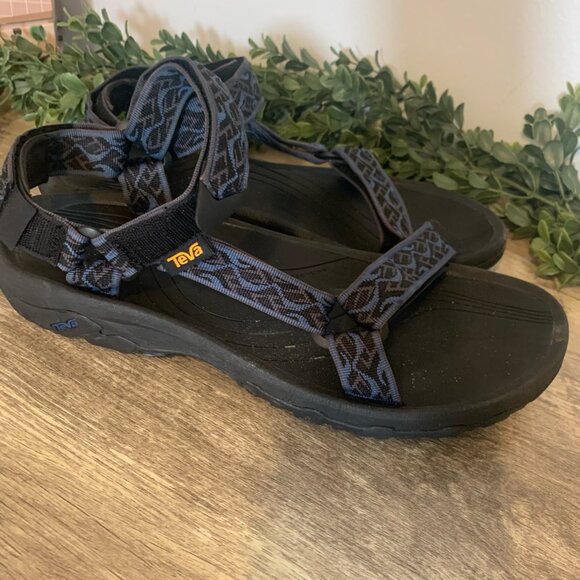 Teva Mens Hurricane 4 Wavy Trail Navy Hiking Outdoor Sandals Adjust Straps 13 - Picture 6 of 7